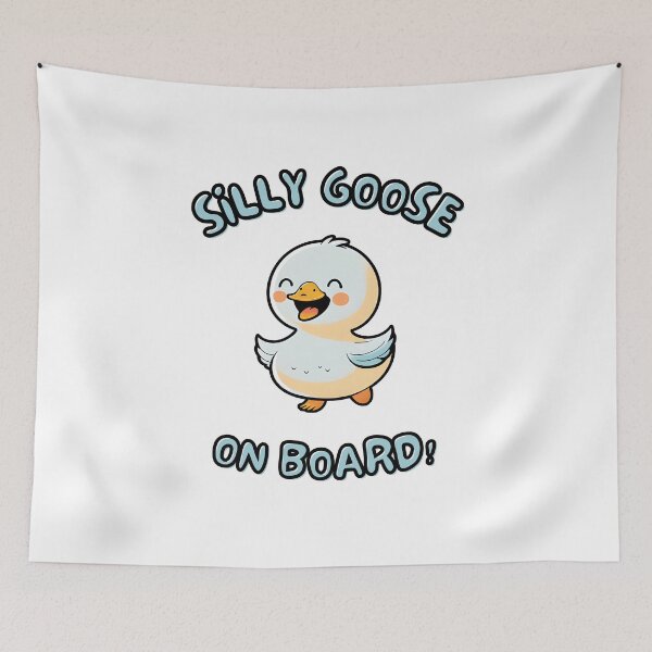 Item preview, Silly goose on board cute cartoon designed and sold by KaizenGraphics.