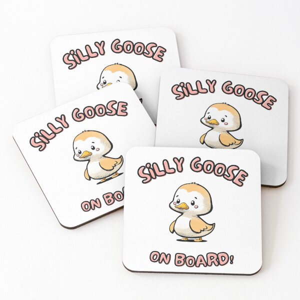 Item preview, Silly goose on board cute cartoon designed and sold by KaizenGraphics.