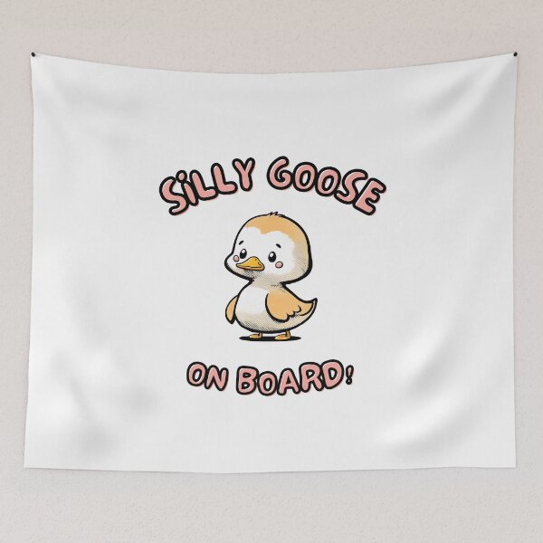 Item preview, Silly goose on board cute cartoon designed and sold by KaizenGraphics.