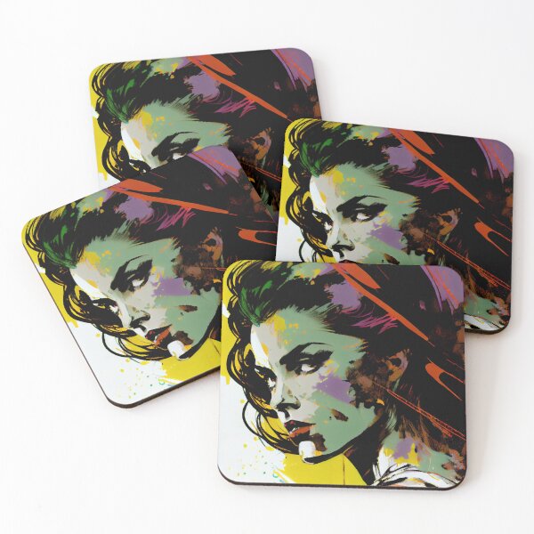 Aperçu de l'œuvre Beautiful Dangerous Brunette - Pop Art créée et vendue par ShadowAndSlate.