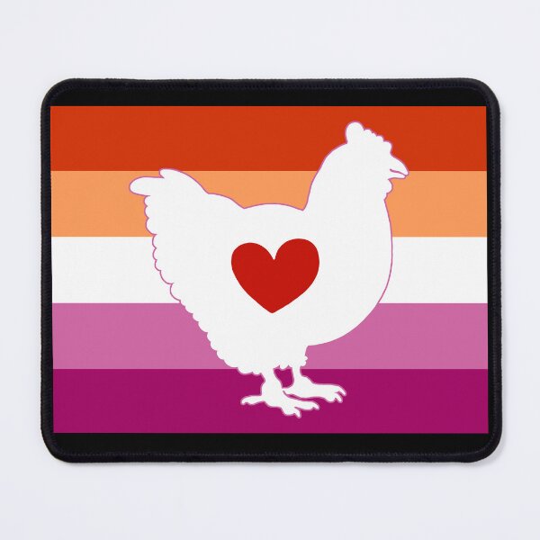Item preview, Chicken Lover - LGBTQ Lesbian Flag Heart 01 designed and sold by Puddmuppy.