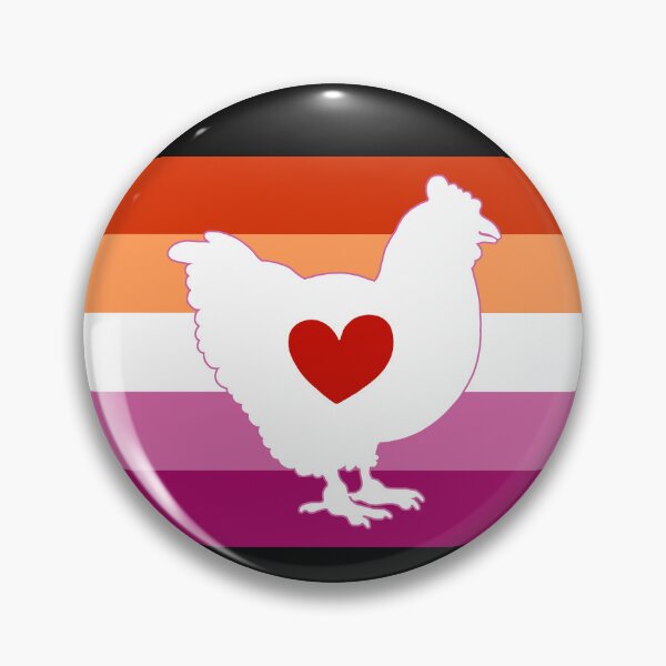 Item preview, Chicken Lover - LGBTQ Lesbian Flag Heart 01 designed and sold by Puddmuppy.