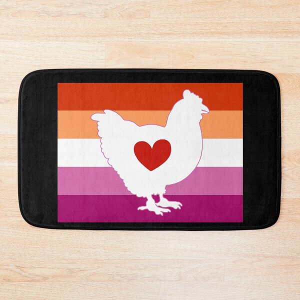 Item preview, Chicken Lover - LGBTQ Lesbian Flag Heart 01 designed and sold by Puddmuppy.