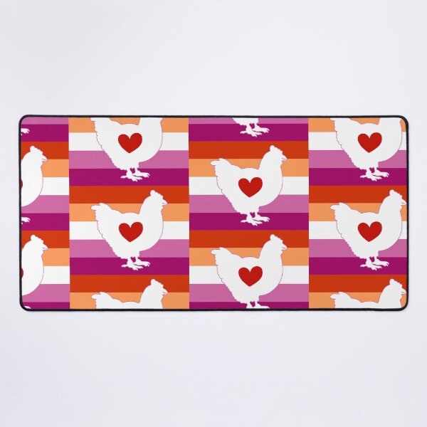 Item preview, Chicken Lover - LGBTQ Lesbian Flag Heart 01 designed and sold by Puddmuppy.