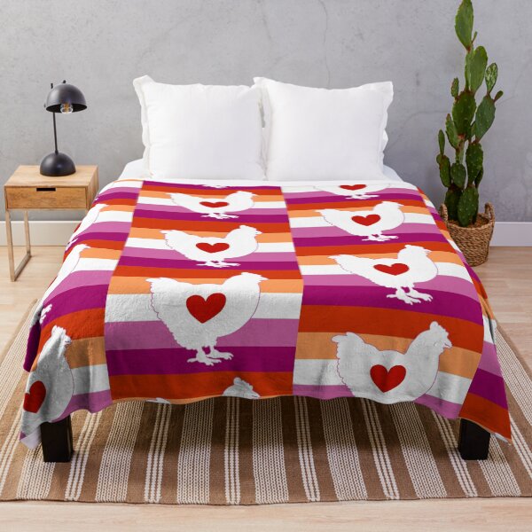 Item preview, Chicken Lover - LGBTQ Lesbian Flag Heart 01 designed and sold by Puddmuppy.