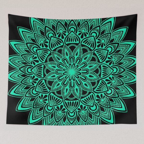 Item preview, Mandala (teal) designed and sold by Calen  Picard-Carroll.