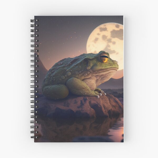 Item preview, Toad sitting on a rock at midnight designed and sold by Neonmountain.