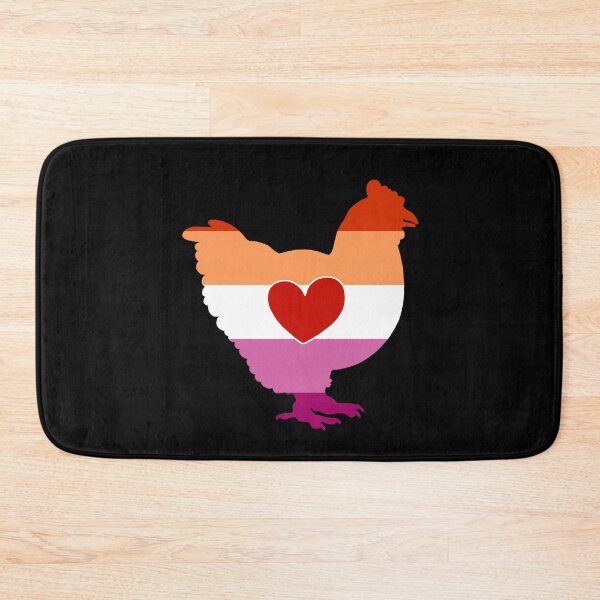 Item preview, Chicken Lover - LGBTQ lesbian Flag Heart 02 designed and sold by Puddmuppy.