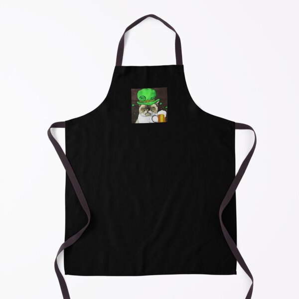 Item preview, St Patrick’s Day grumpy cat in a hat with a beer designed and sold by The Snarky Psychologist.