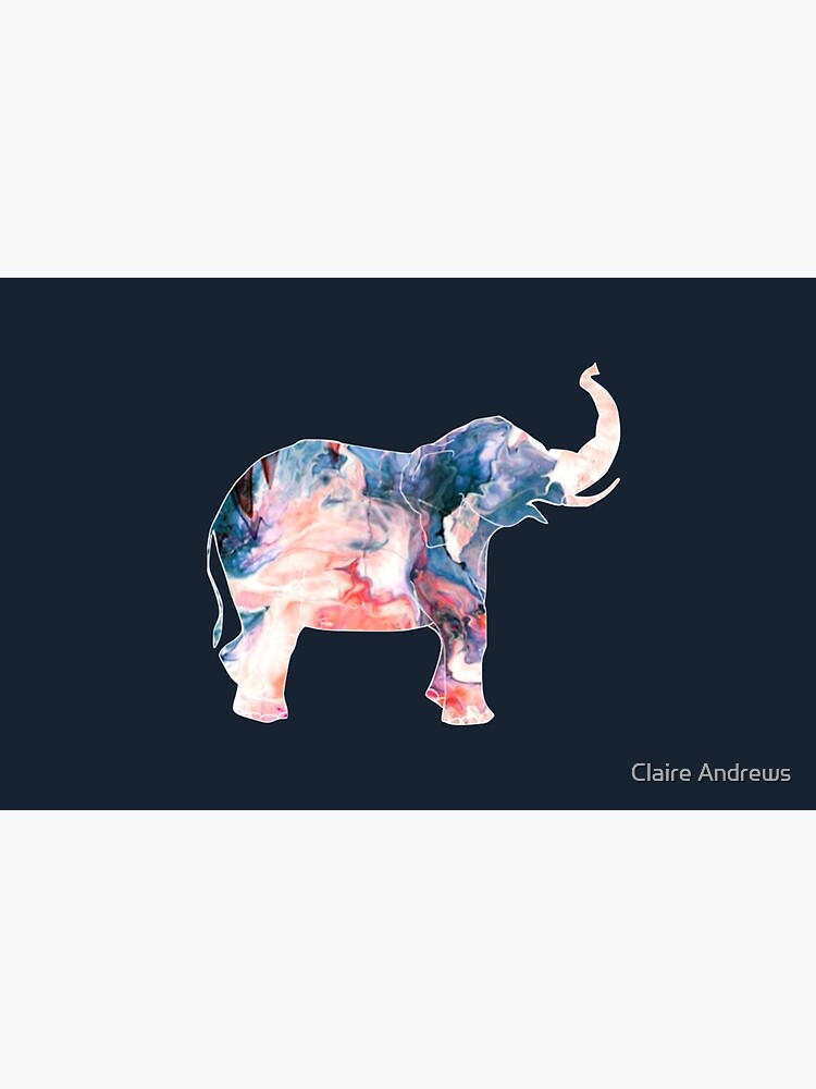 Watercolor Elephant Swirl by Claireandrewss
