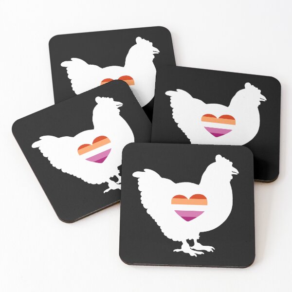 Item preview, Chicken Lover - LGBTQ lesbian Flag Heart 03 designed and sold by Puddmuppy.