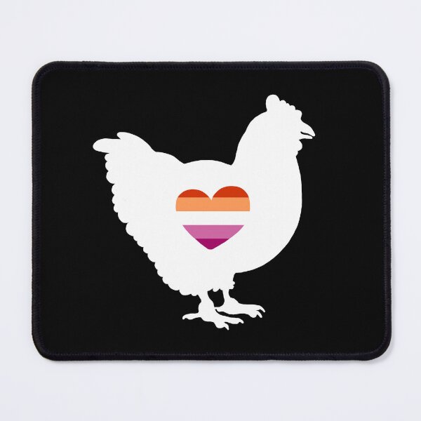 Item preview, Chicken Lover - LGBTQ lesbian Flag Heart 03 designed and sold by Puddmuppy.