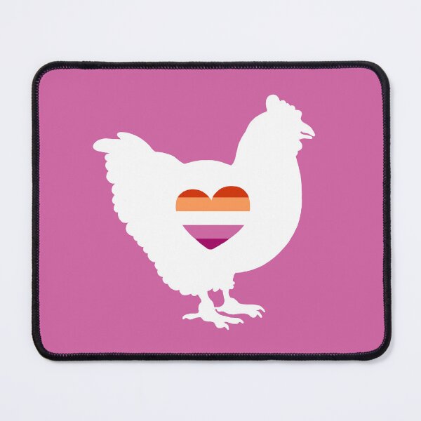 Item preview, Copy of Chicken Lover - LGBTQ lesbian Flag Heart 03 Pink designed and sold by Puddmuppy.
