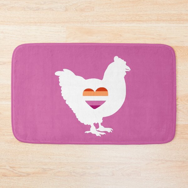 Item preview, Copy of Chicken Lover - LGBTQ lesbian Flag Heart 03 Pink designed and sold by Puddmuppy.