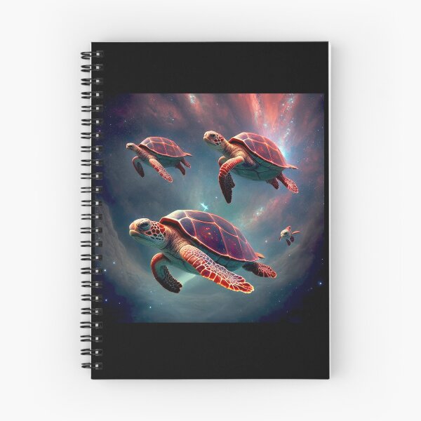Item preview, Red Turtles Swimming in Space designed and sold by Chiron WADE.