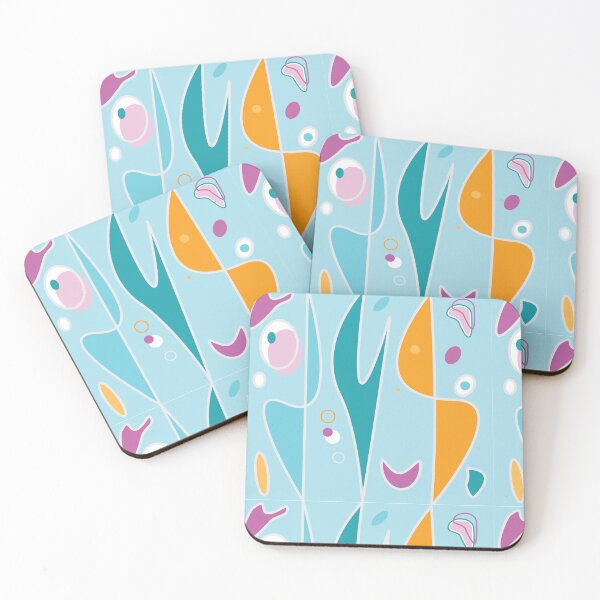 Item preview, Abstract Geometriic Pattern Pastel Color Fabric Pattern Themed Florida Spring Colors designed and sold by Teemaniac.