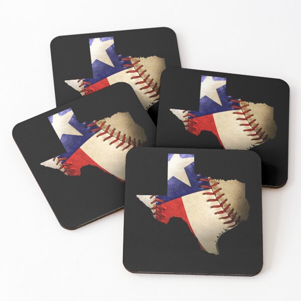 Item preview, Texas Baseball Lover Map of State of Texas Flag designed and sold by TrialNError.