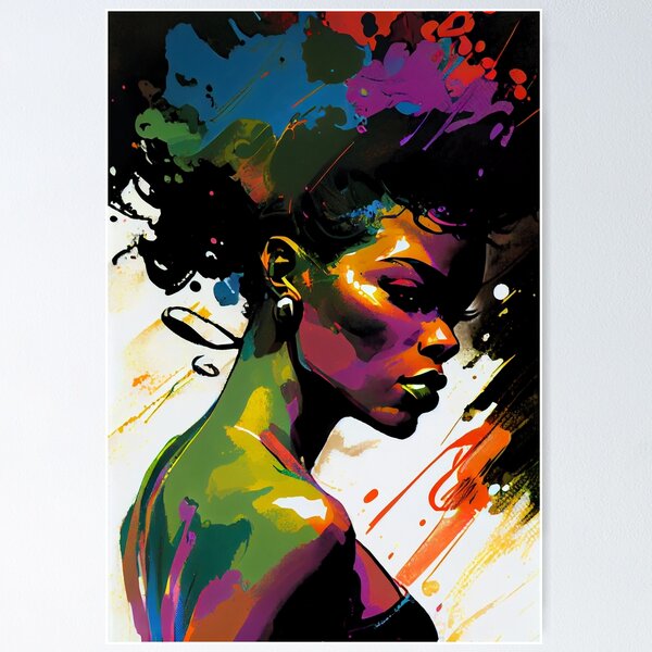 Item preview, Beautiful Strong Woman - Pop Art designed and sold by ShadowAndSlate.