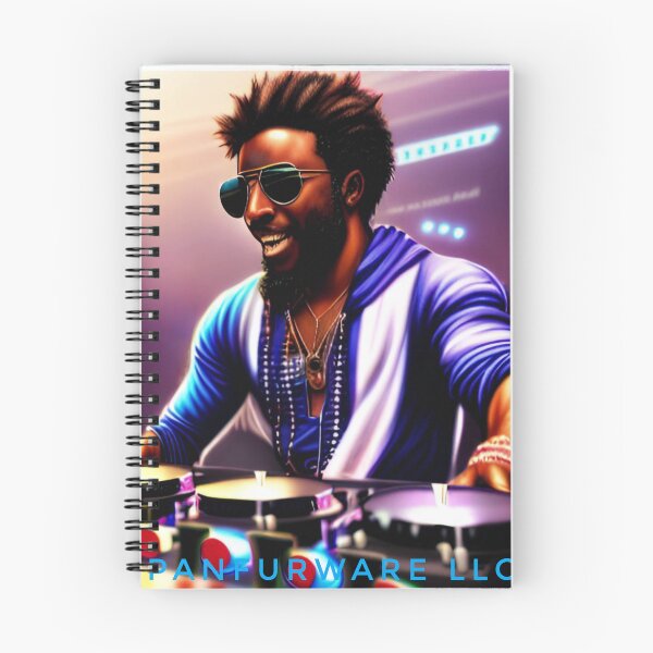 Item preview, Black Male Dj wearing aviators designed and sold by PanfurWare-LLC.
