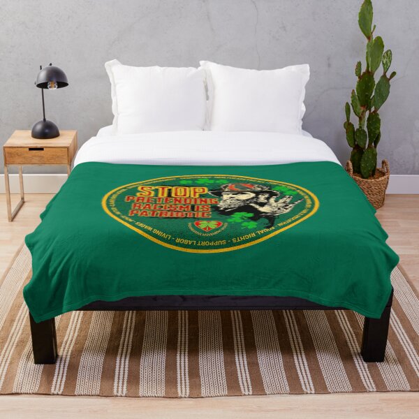 Item preview, PMD00518 Progressive Movement Designs Irish American Stop Pretending Racism es un mensaje patriótico para el Día de San Patricio o cualquier día para los demócratas progresistas y los partidarios de Bernie Sanders designed and sold by ProgressiveLeft.