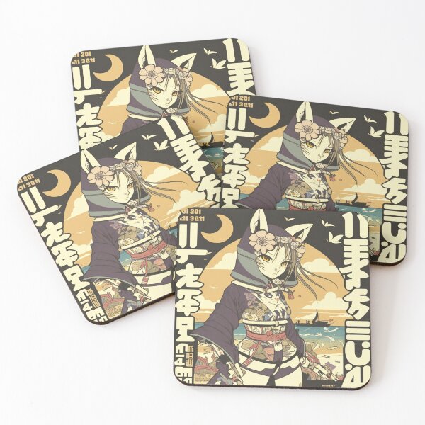 Item preview, Anime Cat Girl on a Beach designed and sold by TokyoHustle.