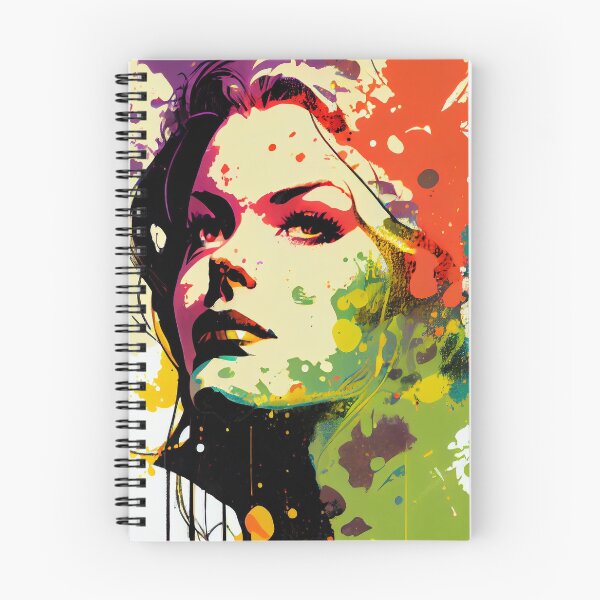 Item preview, Attractive Brunette - Pop Art designed and sold by ShadowAndSlate.