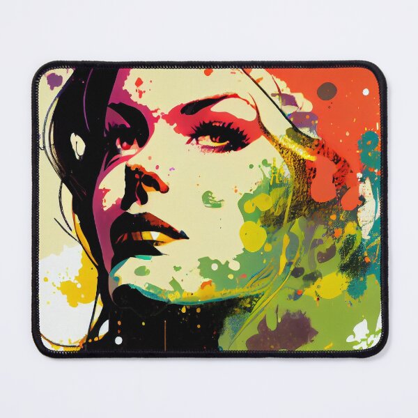 Item preview, Attractive Brunette - Pop Art designed and sold by ShadowAndSlate.