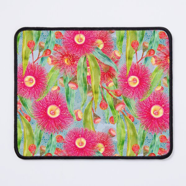 Item preview, Summer Pink Gum Tree Blooms Pattern designed and sold by Sketchbook Designs.