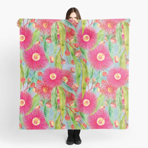 Item preview, Summer Pink Gum Tree Blooms Pattern designed and sold by Sketchbook Designs.