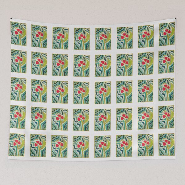 Item preview, Painted Flower Topographic Style designed and sold by NoniBeeArtwork.