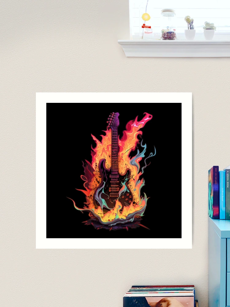 Electric Guitar In Flames