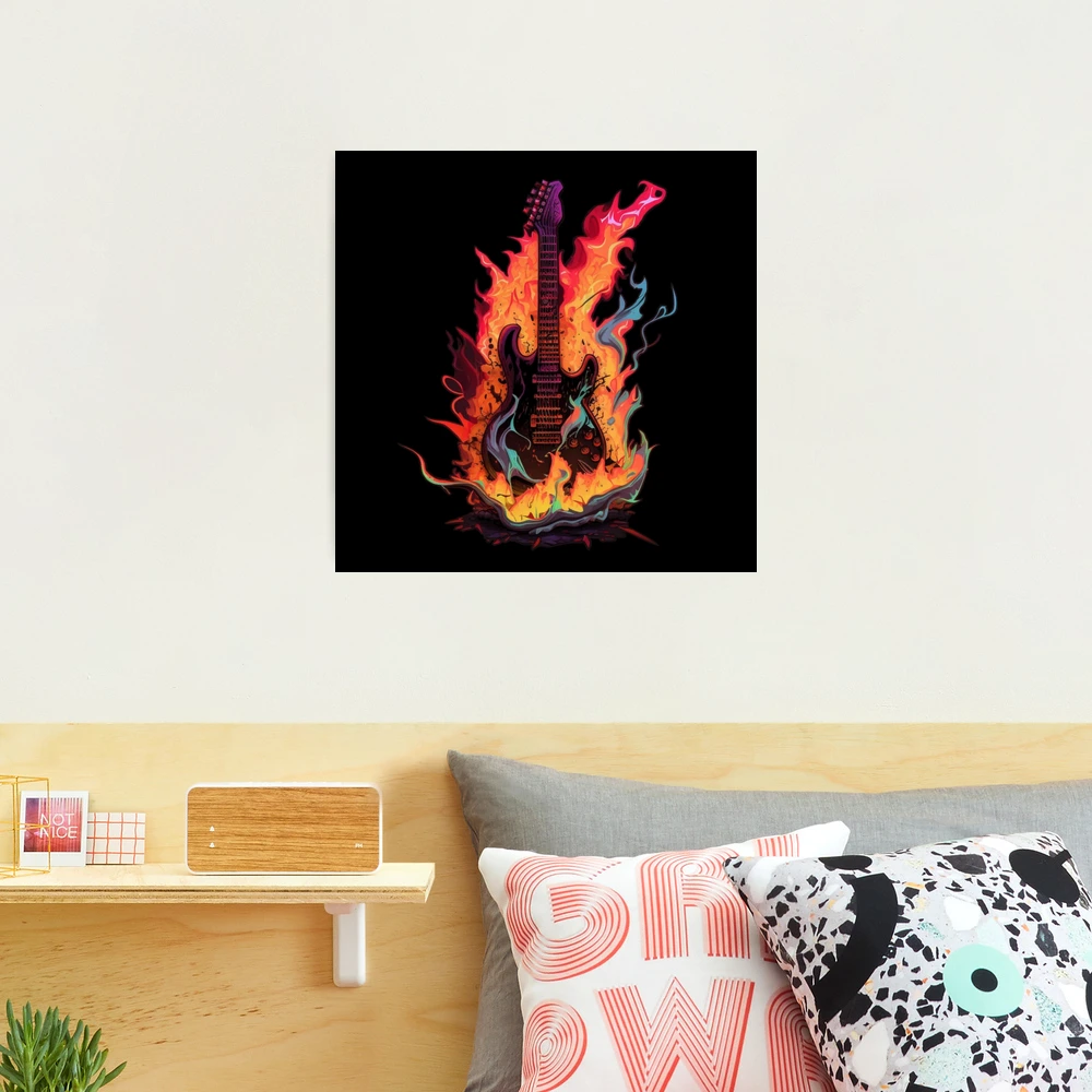 Electric Guitar In Flames