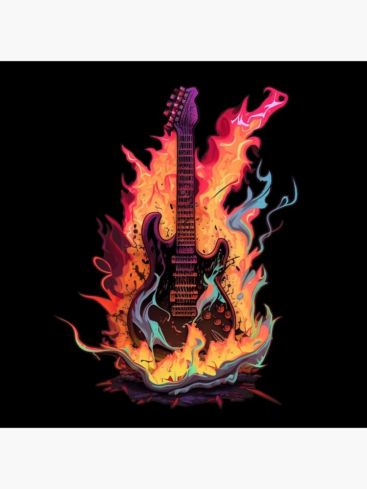 Electric Guitar In Flames