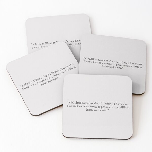 Item preview, A Million Kisses in Your Lifetime quote designed and sold by percqbeths.