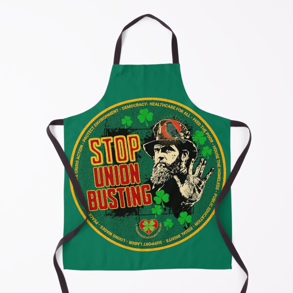 Item preview, PMD00521 Progressive Movement Designs Irish American Stop Union Busting support labor message for Saint Patricks Day or any day for progressive Democrats and Bernie Sanders supporters designed and sold by ProgressiveLeft.