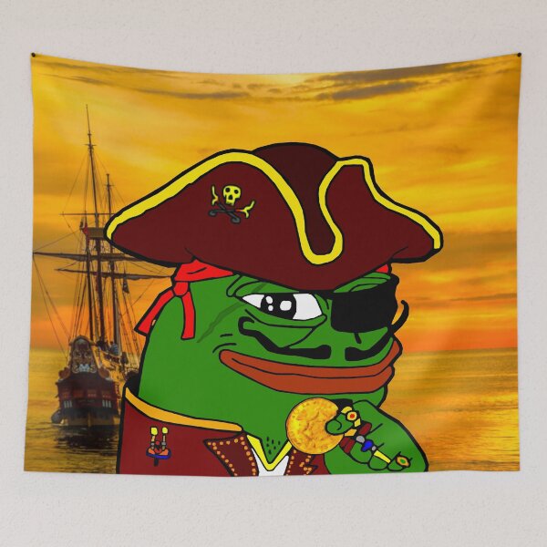 Item preview, Rare Pirate Pepe  designed and sold by Slav-Art.