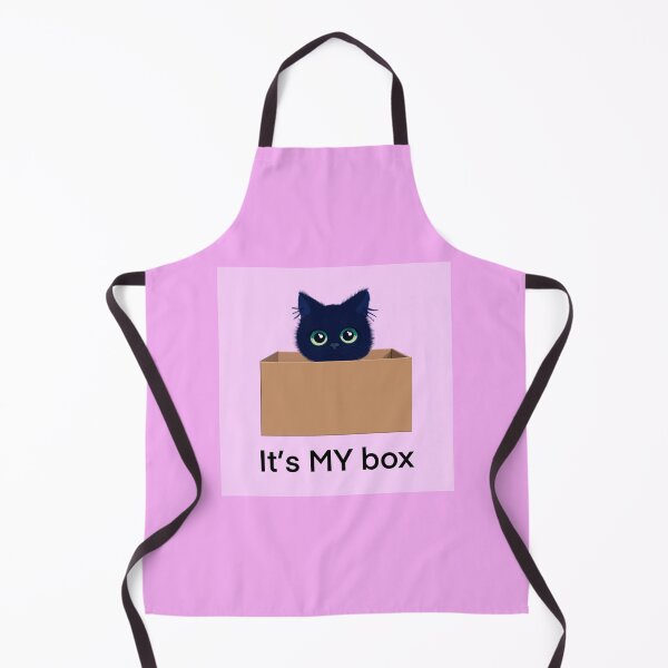 Item preview, Cute cat in a box on pink designed and sold by QuirkyCatz.