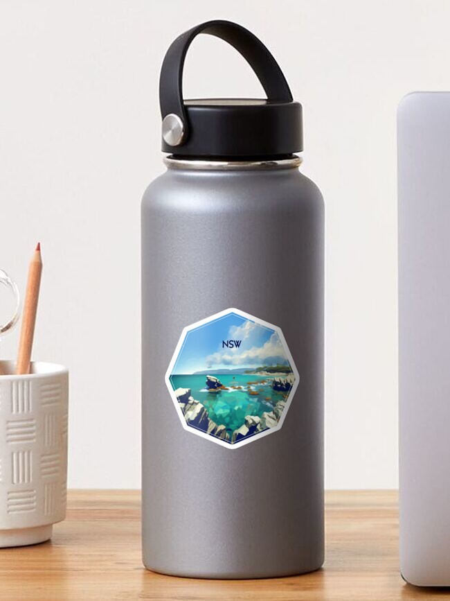 Thumbnail 1 of 3, Sticker, NSW Coastline designed and sold by Tangibles.