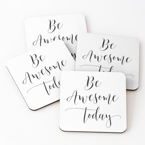 Item preview, Be Awesome Today, Motivational Quote designed and sold by aenaonartwork.