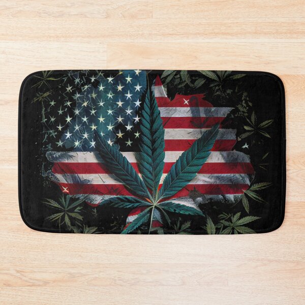 Item preview, American flag cannabis T-shirt designed and sold by Designs by Sean Z.