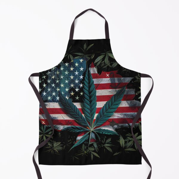 Item preview, American flag cannabis T-shirt designed and sold by Designs by Sean Z.