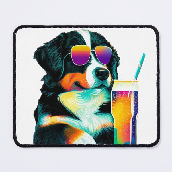 Item preview, Funny Bernies Mountain Dog Design Sticker Dog Tropical Summer Vacay Mode Vacation designed and sold by reddrive88.