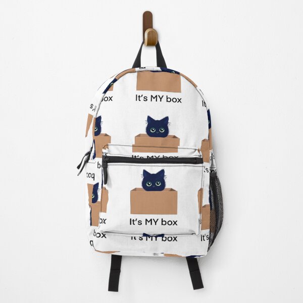 Item preview, Copy of Cute cat in a box on white designed and sold by QuirkyCatz.