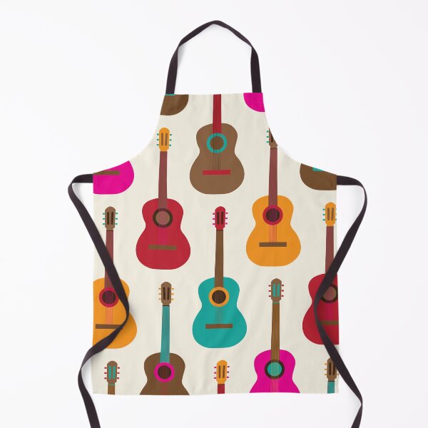 Item preview, Guitar party in teal, hot pink and chocolate designed and sold by FrancesPoff.