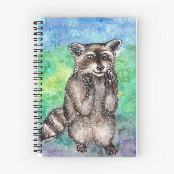 Item preview, Young raccoon watercolor designed and sold by Kelley-Art.