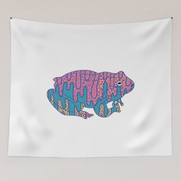 Item preview, Paint Drips & Circles Frog designed and sold by Leah Haas.