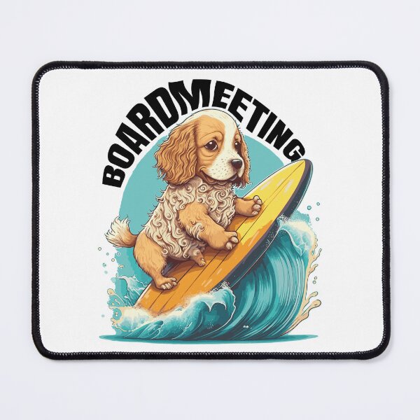 Item preview, Board meeting - Surfing dog designed and sold by Artocity99.