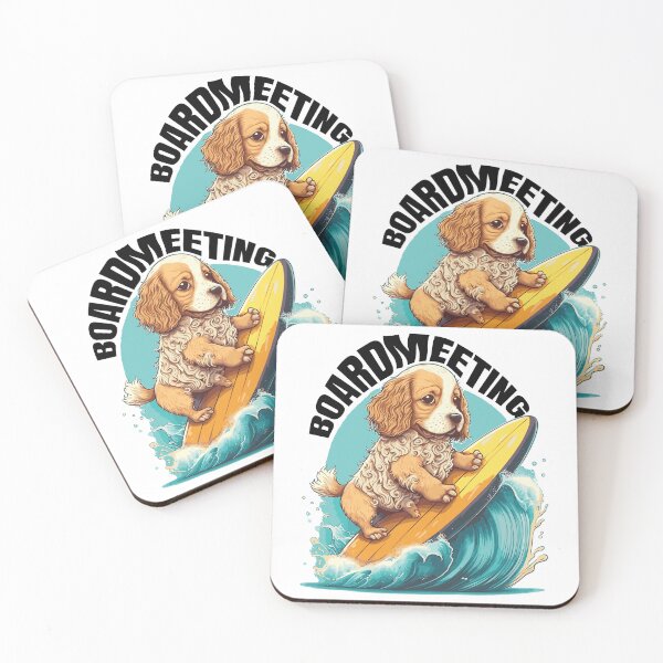 Item preview, Board meeting -  Surfing dog  designed and sold by Artocity99.