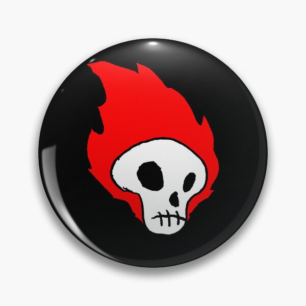 Item preview, flaming skull (ernesto) designed and sold by RobotPizzaGuy.