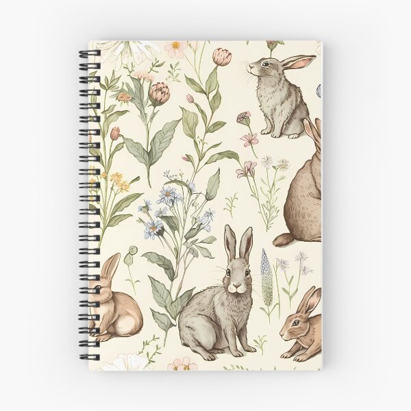 Item preview, Rabbits and Wildflowers designed and sold by TheLovelyWild.